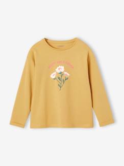 Shirt met girly motief en fantasie details  - vertbaudet enfant