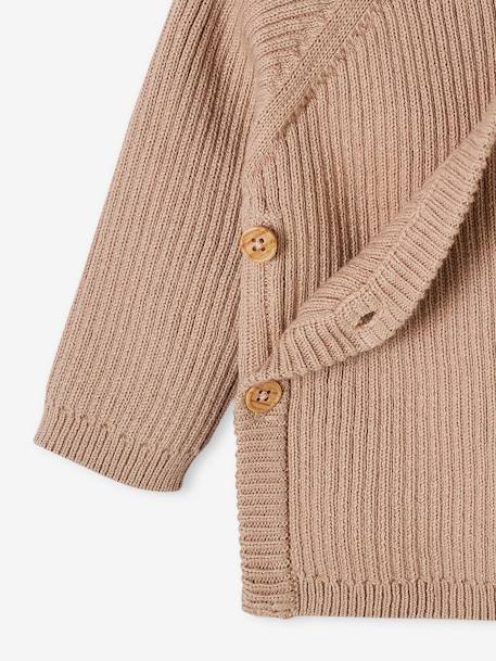 Brassière vest van tricot voor baby's beige - vertbaudet enfant 