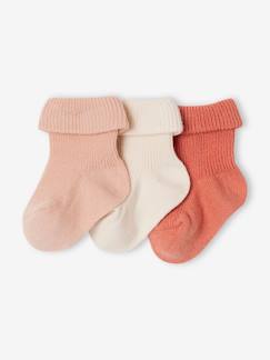 Baby-Sokken, kousen-Set van 3 paar effen babysokjes