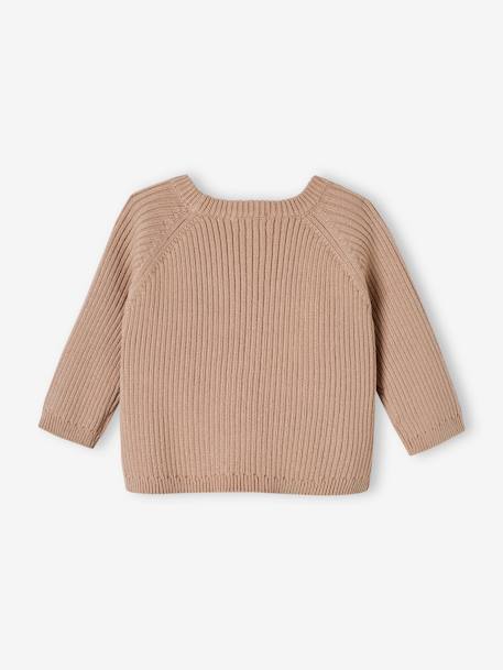 Brassière vest van tricot voor baby's beige - vertbaudet enfant 