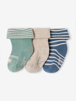 Baby-Sokken, kousen-Set van 3 paar sokjes "petit réveur" voor babyjongen