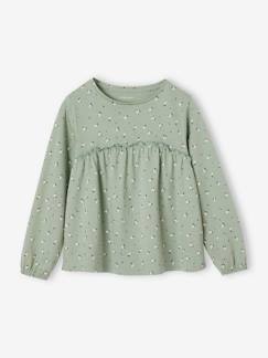 Shirtblouse met print voor meisjes  - vertbaudet enfant