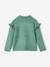 Vest met mouwen met ruches meisjes groen+rozen - vertbaudet enfant 