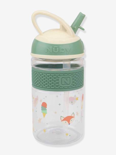 2-in-1 beker met hard rietje van Tritan(TM) - 360ml - NUBY blauw+groen+perzik - vertbaudet enfant 