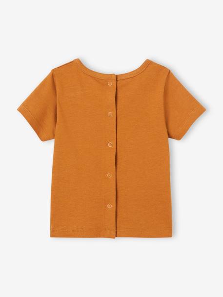 Babyshirt met korte mouwen en opschrift karamel - vertbaudet enfant 