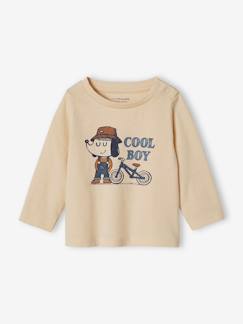 Baby-T-shirt, souspull-T-shirt "cool boy" voor babyjongens in biologisch katoen