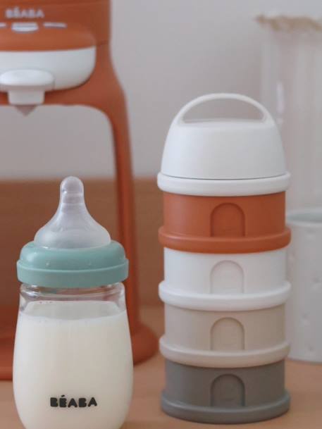 Melkdispenser met 4 vakken BEABA grijs+groen+mineraalgrijs/roze+terracotta - vertbaudet enfant 