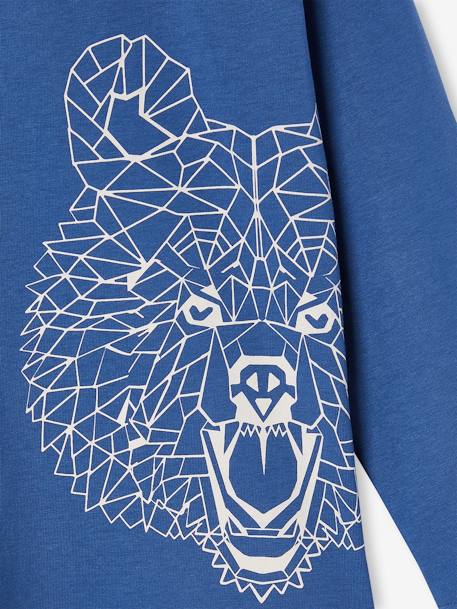 Jongensshirt met grappig dierenmotief blauw+dennen - vertbaudet enfant 