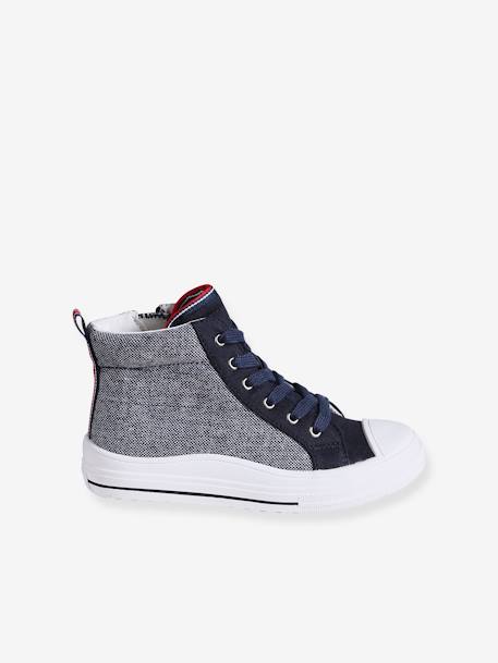 Hoge sneakers voor jongens veel blauw - vertbaudet enfant 