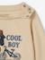 T-shirt 'cool boy' voor babyjongens in biologisch katoen zandbeige - vertbaudet enfant 