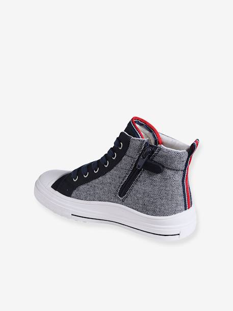 Hoge sneakers voor jongens veel blauw - vertbaudet enfant 