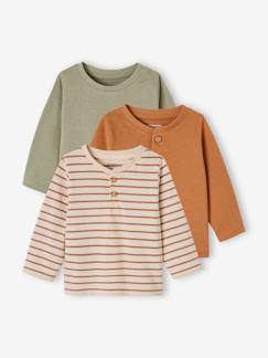 Baby-T-shirt, souspull-Set van 3 T-shirts Basics van biokatoen baby