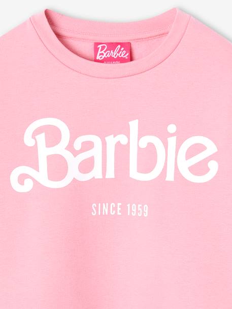 Barbie®-sweater van molton snoepjesroze - vertbaudet enfant 