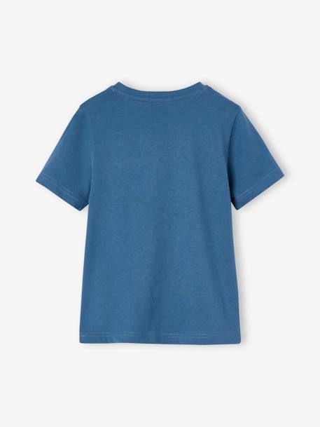 Set van 3 T-shirts met korte mouwen jongens ecru+geel+groenblauw - vertbaudet enfant 