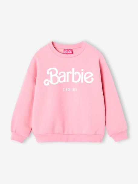 Barbie®-sweater van molton snoepjesroze - vertbaudet enfant 