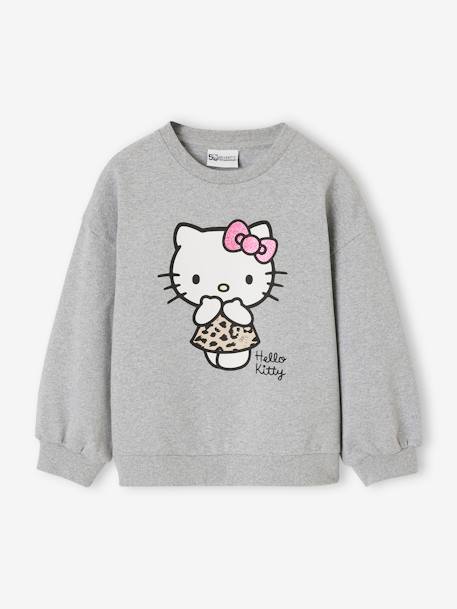 Hello Kitty® sweatshirt meisjes gemêleerd grijs - vertbaudet enfant 