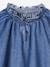 Luchtige denim meisjesblouse middenblauw - vertbaudet enfant 