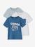 Set van 3 T-shirts met korte mouwen jongens ecru+geel+groenblauw - vertbaudet enfant 