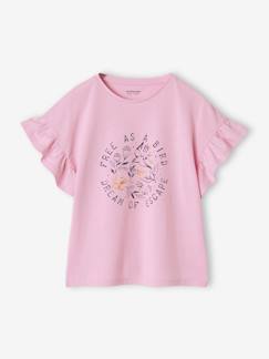 Meisje-T-shirt, souspull-Meisjesshirt met korte mouwen en stroken