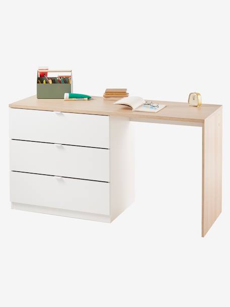 Bureau met ingebouwde kast wit - vertbaudet enfant 