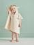 Badponcho baby personaliseerbaar Animal abrikoos+beige+okergeel - vertbaudet enfant 