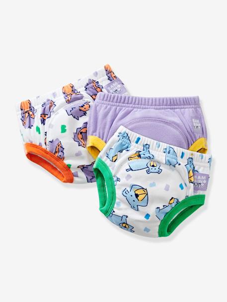 Set van 3 wasbare oefenbroekjes revolutionair 2-3 jaar BAMBINO MIO blauw+lila - vertbaudet enfant 