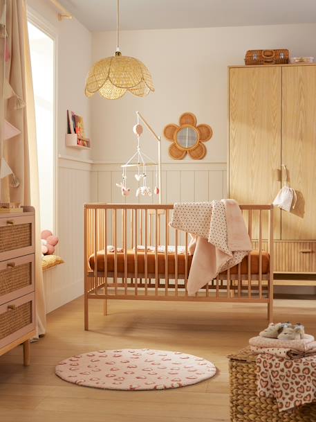 Cocoon babybed hout+wit+zwart - vertbaudet enfant 