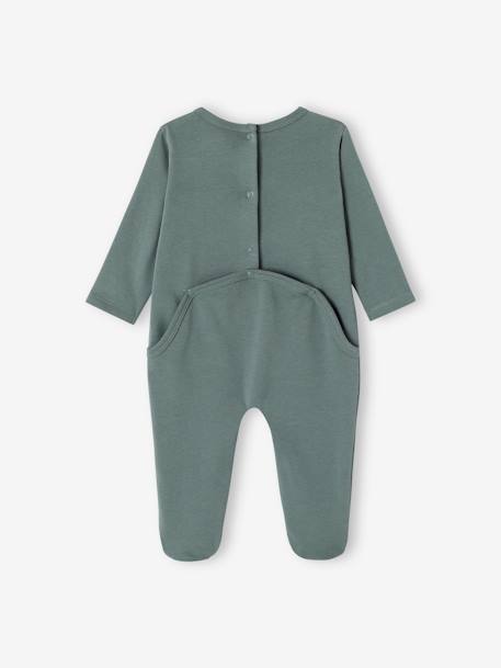 Set 2 slaappakjes voor jongens 'Teddy bear' in fleece groen - vertbaudet enfant 