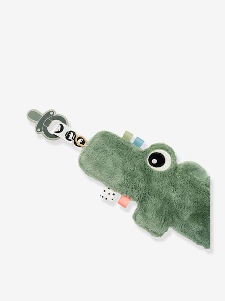 Knuffel met fopspeenbevestiging Croco DONE BY DEER groen - vertbaudet enfant 