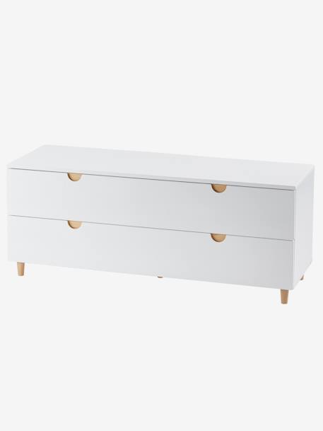 Commode met 2 laden onder helling LIGNE ECLIPSE wit - vertbaudet enfant 