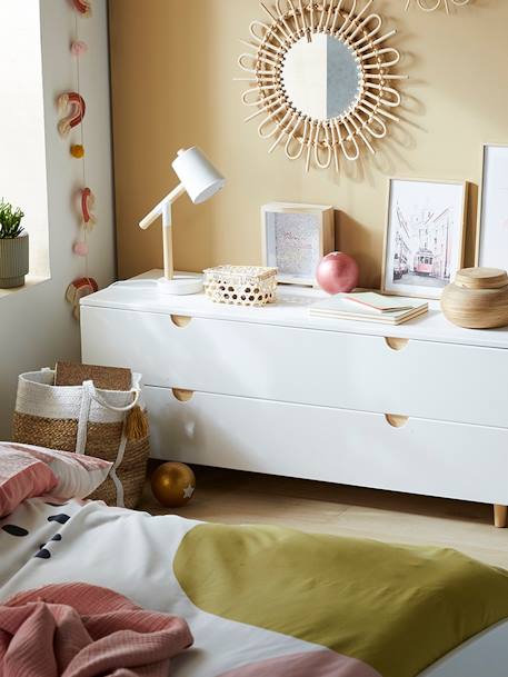 Commode met 2 laden onder helling LIGNE ECLIPSE wit - vertbaudet enfant 