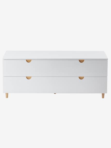 Commode met 2 laden onder helling LIGNE ECLIPSE wit - vertbaudet enfant 