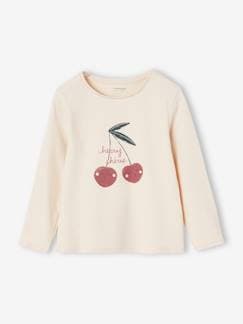 T-shirt met tekst voor meisjes  - vertbaudet enfant