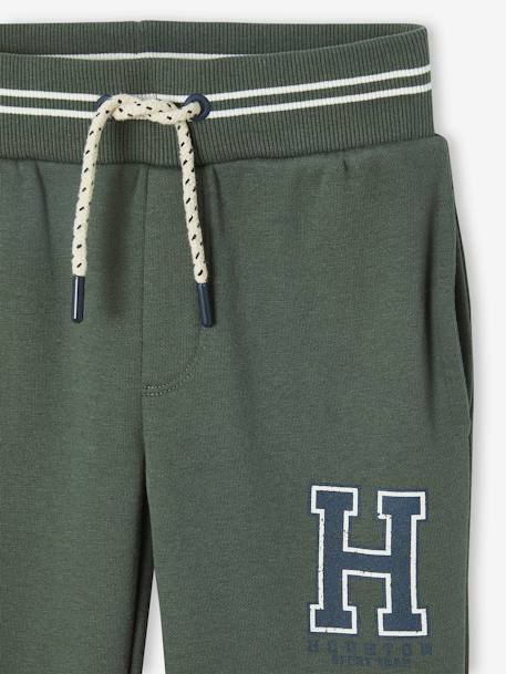 Sport joggingbroek van molton jongens gemêleerd grijs+grijsblauw+korstmos+marineblauw - vertbaudet enfant 