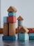 Doos met houten bouwstenen 40 stuks - KORKO meerkleurig - vertbaudet enfant 
