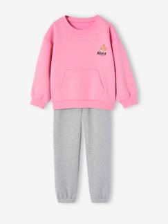 Set sport sweater + jogging van fleece voor meisjes  - vertbaudet enfant