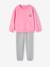 Set sport sweater + jogging van fleece voor meisjes snoepjesroze - vertbaudet enfant 