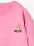 Set sport sweater + jogging van fleece voor meisjes snoepjesroze - vertbaudet enfant 