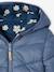 Omkeerbaar lichtgewicht donsjack voor meisjes abrikoos (poederkleur)+marineblauw - vertbaudet enfant 