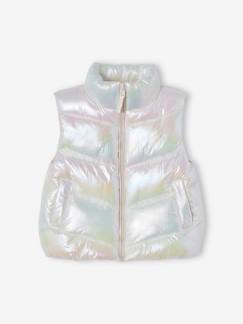 Meisje-Mantel, jas-Mouwloos donsjack met parelglanseffect voor meisjes