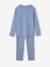 Dinopyjama BASICS jongens van jersey blauw - vertbaudet enfant 