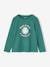 Set van 3 T-shirts voor meisjes met lange mouwen Oeko-Tex® amandelgroen+antraciet+grijsblauw+marineblauw+oudroze - vertbaudet enfant 