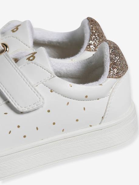 Kindersneakers met gouden details wit, bedrukt - vertbaudet enfant 