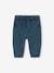 Broek met print van molton baby oceaanblauw+olijf - vertbaudet enfant 