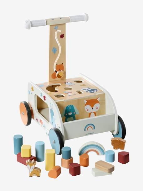 Loopwagen 2-in-1 Les amis de la forêt van FSC 100%-hout hout - vertbaudet enfant 