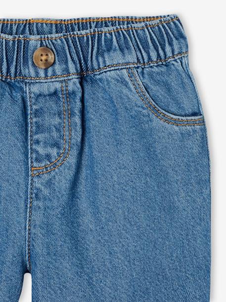 Wijde jeans babyjongen, eenvoudig aan te trekken stone - vertbaudet enfant 