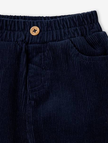 Corduroy babybroek grijsblauw+korstmos+nachtblauw - vertbaudet enfant 