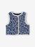 Set T-shirt + gilet met bloemen + short babymeisje jeansblauw - vertbaudet enfant 