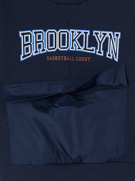 Sportieve sweater Brooklyn jongens nachtblauw - vertbaudet enfant 