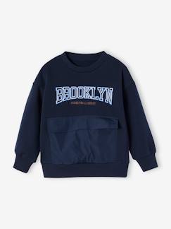 Jongens-Trui, vest, sweater-Sportieve sweater Brooklyn jongens